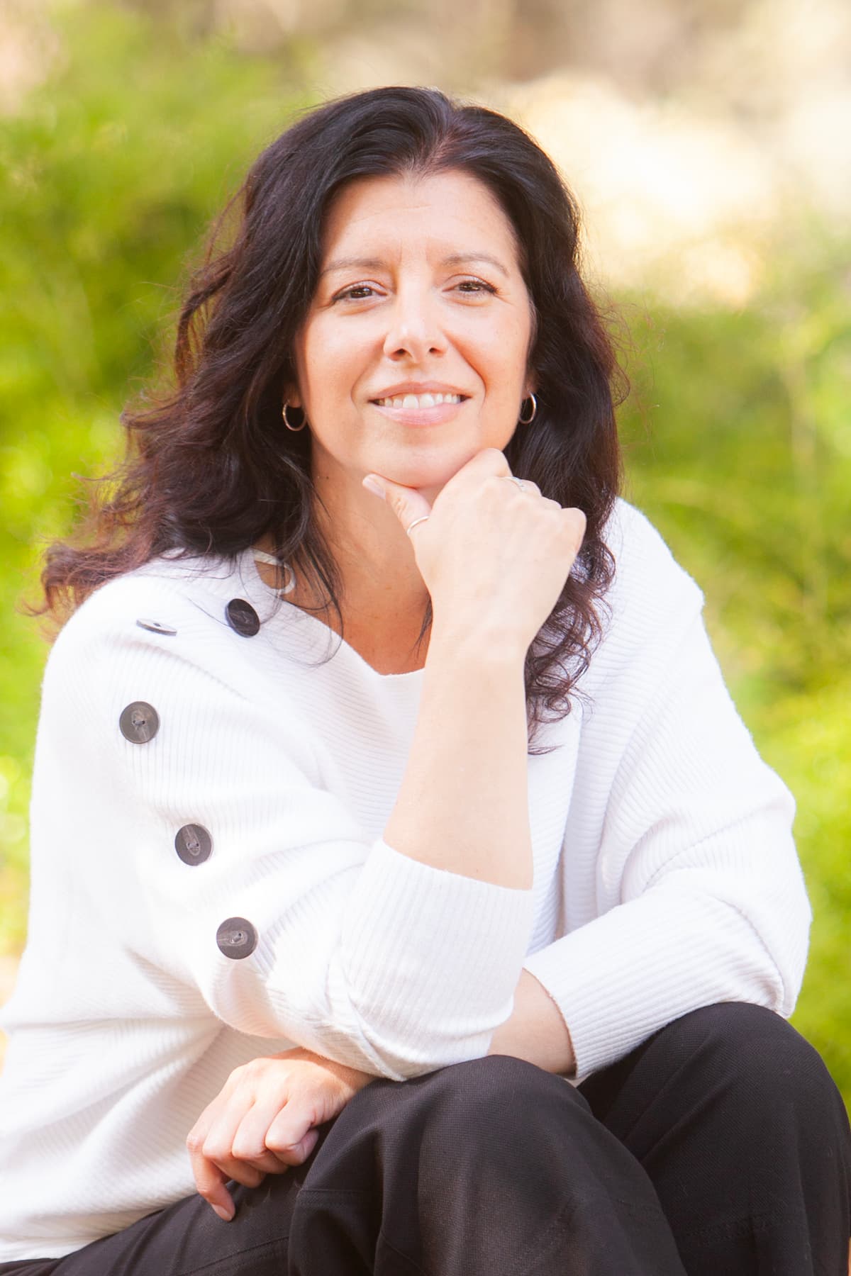 Stephanie Athene Saporita seated portrait
